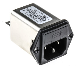 Filtr wejściowy złącza IEC 4A EPCOS Montaż na panelu