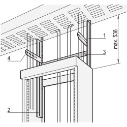 Mocowanie siatki sufitowej nVent SCHROFF 20125005 20125005, 1 szt.