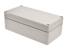 Obudowa; uniwersalna; Z58JS-TM; ABS; 158mm; 82mm; 55mm; IP67; jasnoszary; hermetyczna; z uszczelką wylewaną i tulejkami mosiężny