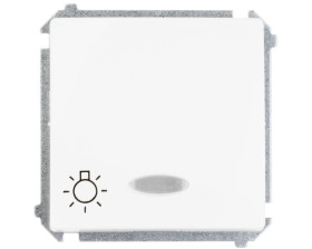 Simon Basic Przycisk /światło/ z podświetleniem, szybkozłącza, biały BMS1L.01/11