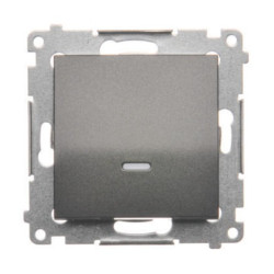 SIMON54 antracyt DP1L.01/48 Przycisk podśw.bez pik