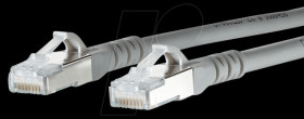 1308451033-E Patch cord RJ45 Cat.6A AWG26 S/FTP LSHF 1.0 m gray