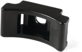 Mounting base, PA, black, (L x W x H) 40 x 19 x 16.8 mm, 151-27202