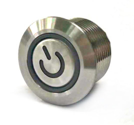 Nasadka przełącznika Chwilowy SPST średnica wycięcia 16mm, montaż panelowy RS PRO