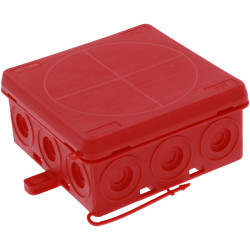 Wiska 10109592 Junction box (L x W x H) 86 x 86 x 41 mm Red IP55