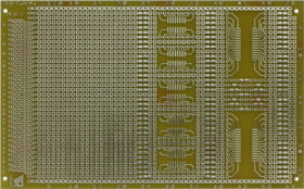 Circuit board, 100 x 160 mm, pitch 2.54 mm, single sided, FR4 epoxy, Cu 35 µm, 1120-EP