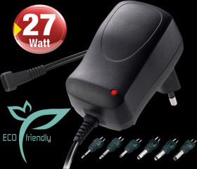 MW 3IP25GS ECO-friendly plug switching power supply, max. 2250 mA