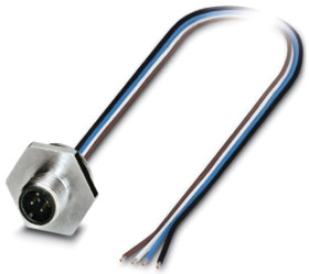 Przewód czujnik-siłownik ze złączem Złącze M12 liczba rdzeni 5 długość 500mm Rodzaj A Męskie