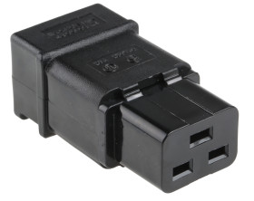 Złącze IEC IEC C19 Montaż na kablu Żeński 16A Proste Śruba Schurter