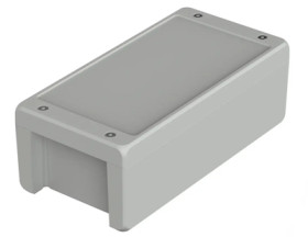Aluminum enclosure, (L x W x H) 259 x 128 x 90 mm, light gray (RAL 7035), IP69K, 00165235