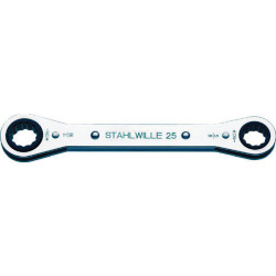 Stahlwille 41561620 25AN Double-Ended Ratcheting Box Wrench Spanner 1/4&quot; - 5/16&quot;