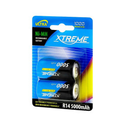 AKUMULATORKI NI-MH C R14 5000mAh XTREME 2szt/blister