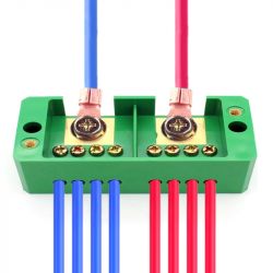 Rozdzielacz 2 fazowy szyna - listwa zaciskowa 2we/8wy