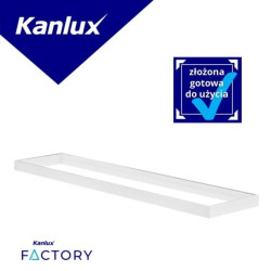 Rama montażowa do panelu LED ADTR 12030 W 1200x300x45 biała złożona 27611