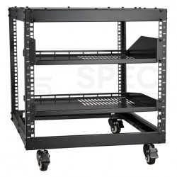 Szafa stojąca, rama OPEN RACK 19" 9U regulowana 584,2-1016mm czarna