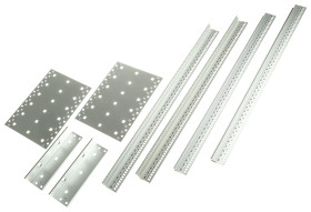 Obudowa do montażu w szafie 3U x 84KM x 175mm, Aluminium, stal nierdzewna