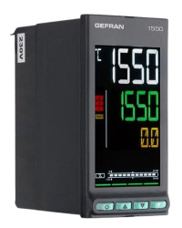 Regulator temperatury PID panelowy Gefran Uz: 24 V wyjście Analogowy 48 x 96 x 80mm