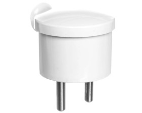 Wtyczka kątowa MINI b/u 16A 250V rozbieralna biała WT-10/BIAŁY