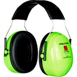 3M&#x2122; PELTOR&#x2122; Optime&#x2122; II Earmuffs, 31 dB, Hi-Viz, Headband, H520A-472-GB