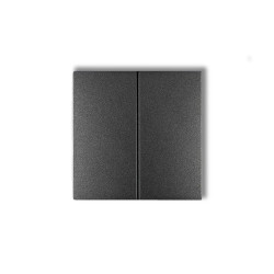 Klawisze podwójne do łączników DECO, FLEXI, MINI (komplet dwóch sztuk) grafitowy 11DKL-2