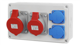 Rozdzielnica Rozdzielnia Budowlana 2X16/4 2X230v Rsbo.022/4