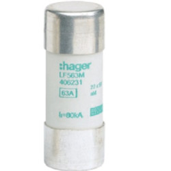 Bezpiecznik 63A 22.2 x 58mm 690V Hager