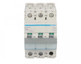 Wyłącznik nadprądowy 3P D 40A 10kA AC MCB NDN340
