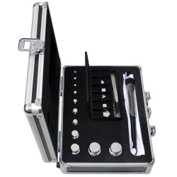 Zestaw obciążników kontrolnych do wag, Sprawdzić zestaw obciążników (1 mg→ 200 g), do uzytku z: Skale kalibracji