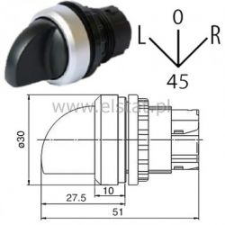 Napęd przełącznika piórowego, bistabilny, ( 1-0-1)