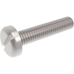 Flat head screw, slotted, M3, 12 mm, stainless steel, DIN 85/ISO 1580, BYB-3-14H706