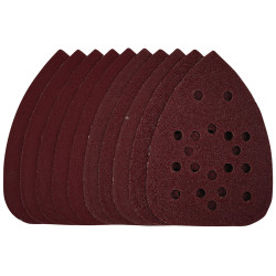 Draper 43466 Detail Sanding Sheets-Hook &amp; Loop 140mm Assorted Grit SSD3 10Pc