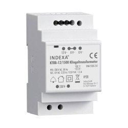 PENTATECH 32126 Bell Transformer 8/12V AC TS35 DIN Rail PTC Fuse