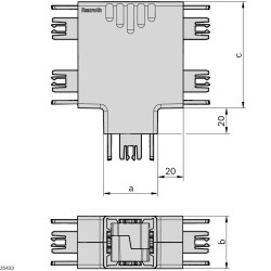Zarządzanie kablami w systemach konstrukcyjnych 40mm PP Organizer kabli