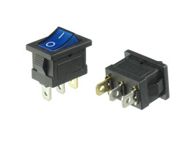 Przełącznik kołyskowy KCD1-102 12V DC podświetlany ON-OFF