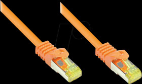8070R-250O Patch cable - Cat.-7 raw cable, orange, 25m
