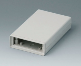 ABS shell housing, (L x W x H) 142 x 77 x 33 mm, gray white (RAL 9002), A9408330