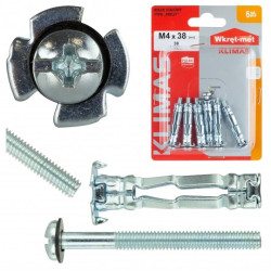 Kołki stalowe typu MOLLY M4x38mm do płyt G-K i wiórowych KLIMAS 6szt