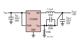 2.25MHz, 1.25A Synchronous Step-Down Regulator