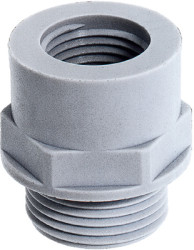 Adapter, PG9 to M16, 20 mm, light gray, 52100323