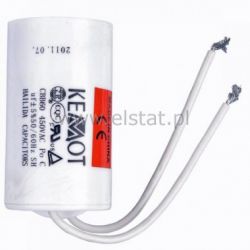 12uF 450V kond. rozruchowy 35x65mm ( przewody )