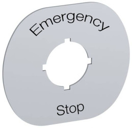Pokrywa ABB MA6-1101 (S x W) 67 mm x 1 mm EMERGENCY STOP 1 szt.