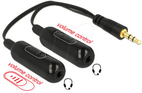 65683 Audio splitter stereo jack male 3.5 mm 3 pin