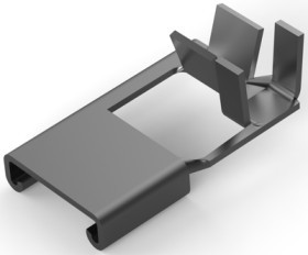 Uninsulated flat plug sleeve, 6.35 x 0.81 mm, 0.32 to 1.31 mm², AWG 22 to 16, brass, tin-plated, 62418-2