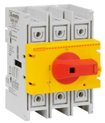 Rozłącznik izolacyjny 3P 63A pokrętło żółto/czerwone GA063SARY