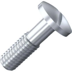 Collar screw, slotted, M3, Ø 6 mm, 8 mm, steel, 001.82.333