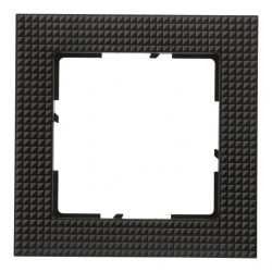 SUNO Ramka jednokrotna wzorzysta czerń 721571