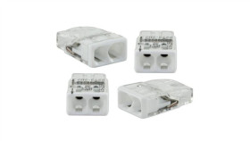 Szybkozłączka 2-Krotna, Max. 2,5Mm2, Biała / 76001 /5Szt./