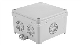 Puszka N/T Hermetyczna Pusta 98X98x60mm Ip54 Z Dławicą Zintegrowaną Szara...