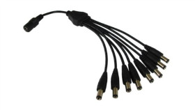 Rozgałęźnik Zasilania Dc 1Gn./8Wt. 2,1/5,5 25Cm