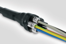 4:1 Heat shrinkable straight-through joint with mechanical connectors, for conductor cross-section 1.5 to 6.0 mm²